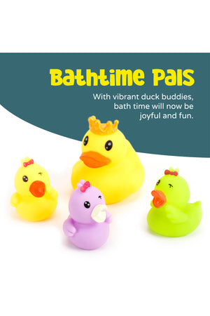 MOON Floating Duck Family Set – Assorted Mini Ducks with Boat and Sieve