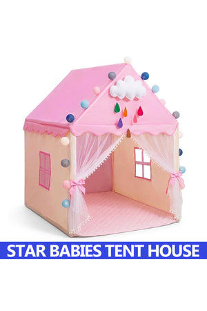 Star Babies Kids Play Tents for Toddlers Kids Tents Indoor Playhouse - Princess Tent for Girls Toy House Gift - Pink