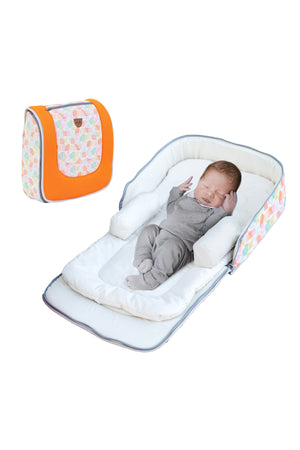 MOON Travalo - Travel Baby Bed & Backpack-Orange