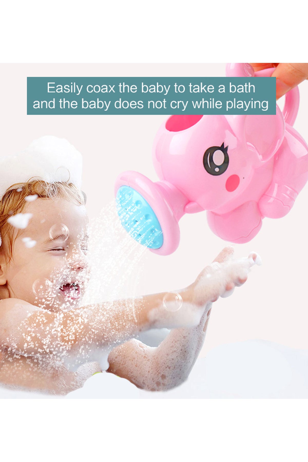 Star Babies Rubber Ducks with Watering Kettle Toy - Pink Yellow