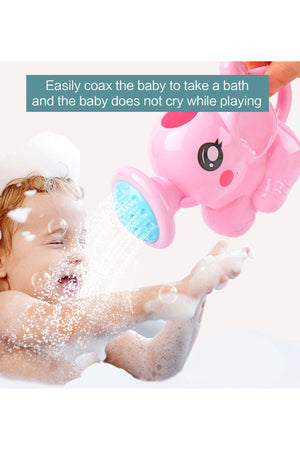 Star Babies Rubber Ducks with Watering Kettle Toy - Pink Yellow