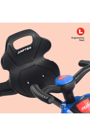 MOON Drifter Drift Bike - 4 Wheel Scooter, 3 Years and Above-Blue