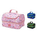 Bamboo Bark kids childrens double layer insulated lunch bag for school, picnic, nursery, toddler
