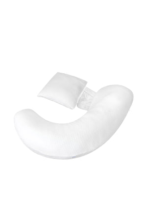 MOON  Organic Multi-Position pillow- White, organic fabric Pregnancy Pillow