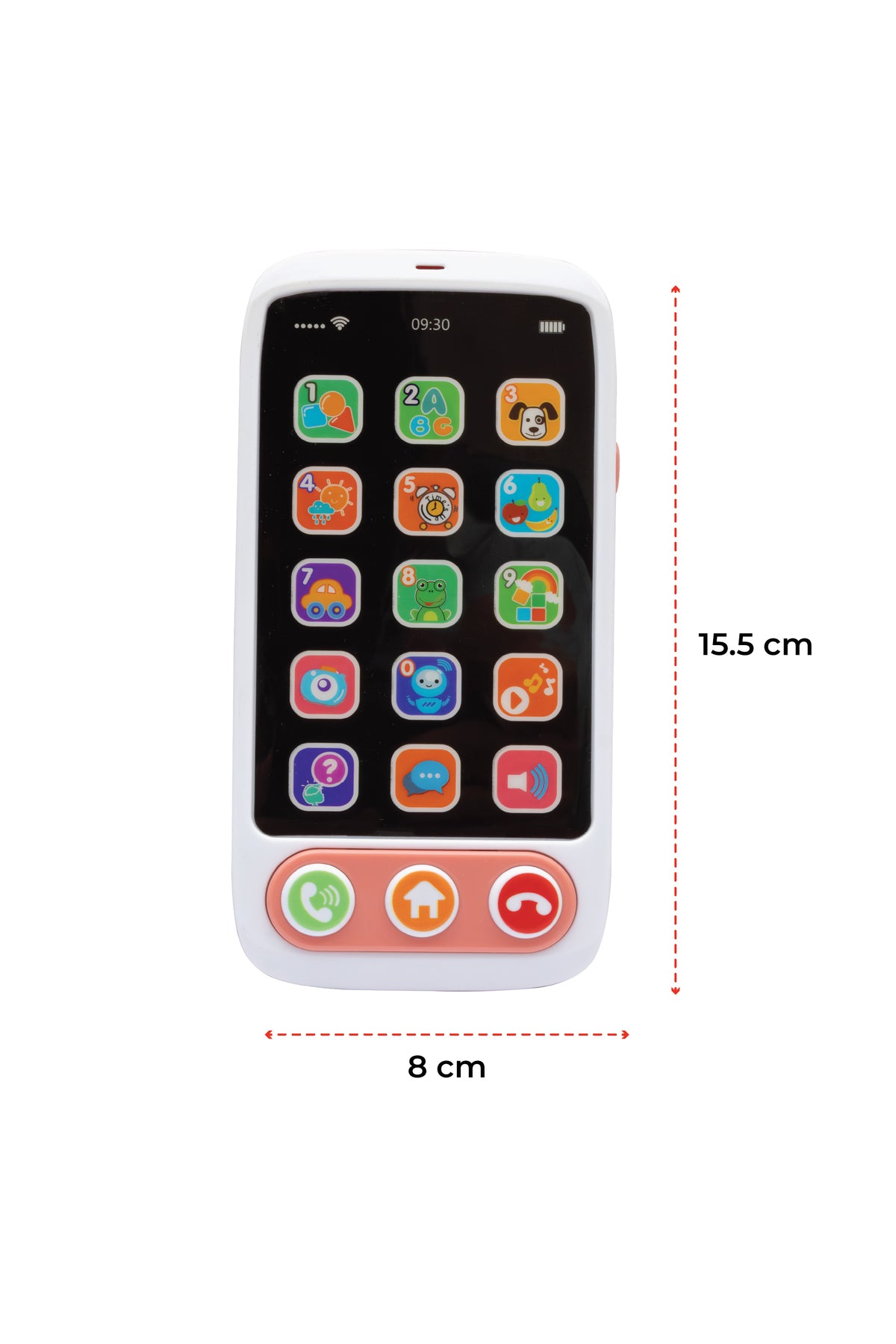 MOON A-Fone Educational and Musical Toy Electronic Touch Screen Mobile Phone Toys for Kids- 6m+-Pink