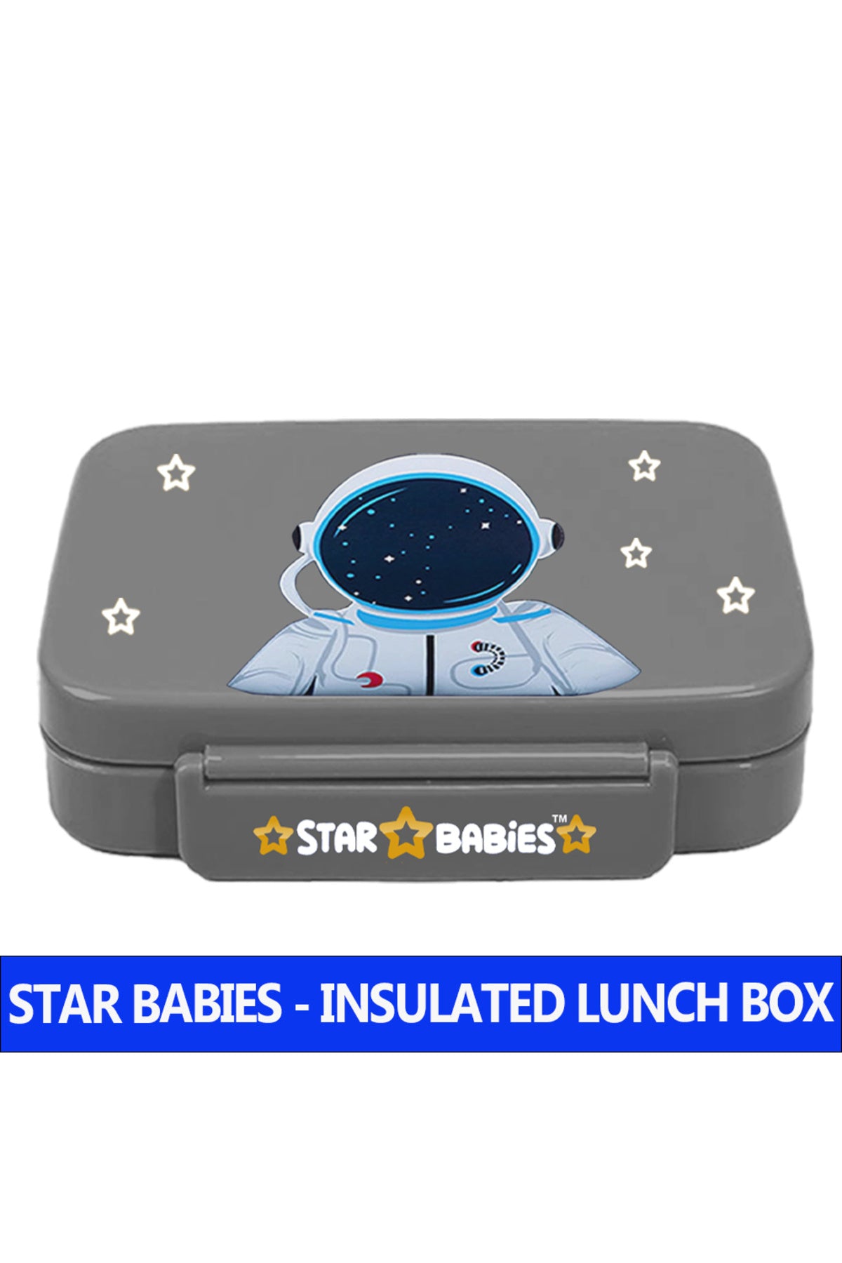 Star Babies - Astronaut Insulated Lunch Box - Grey