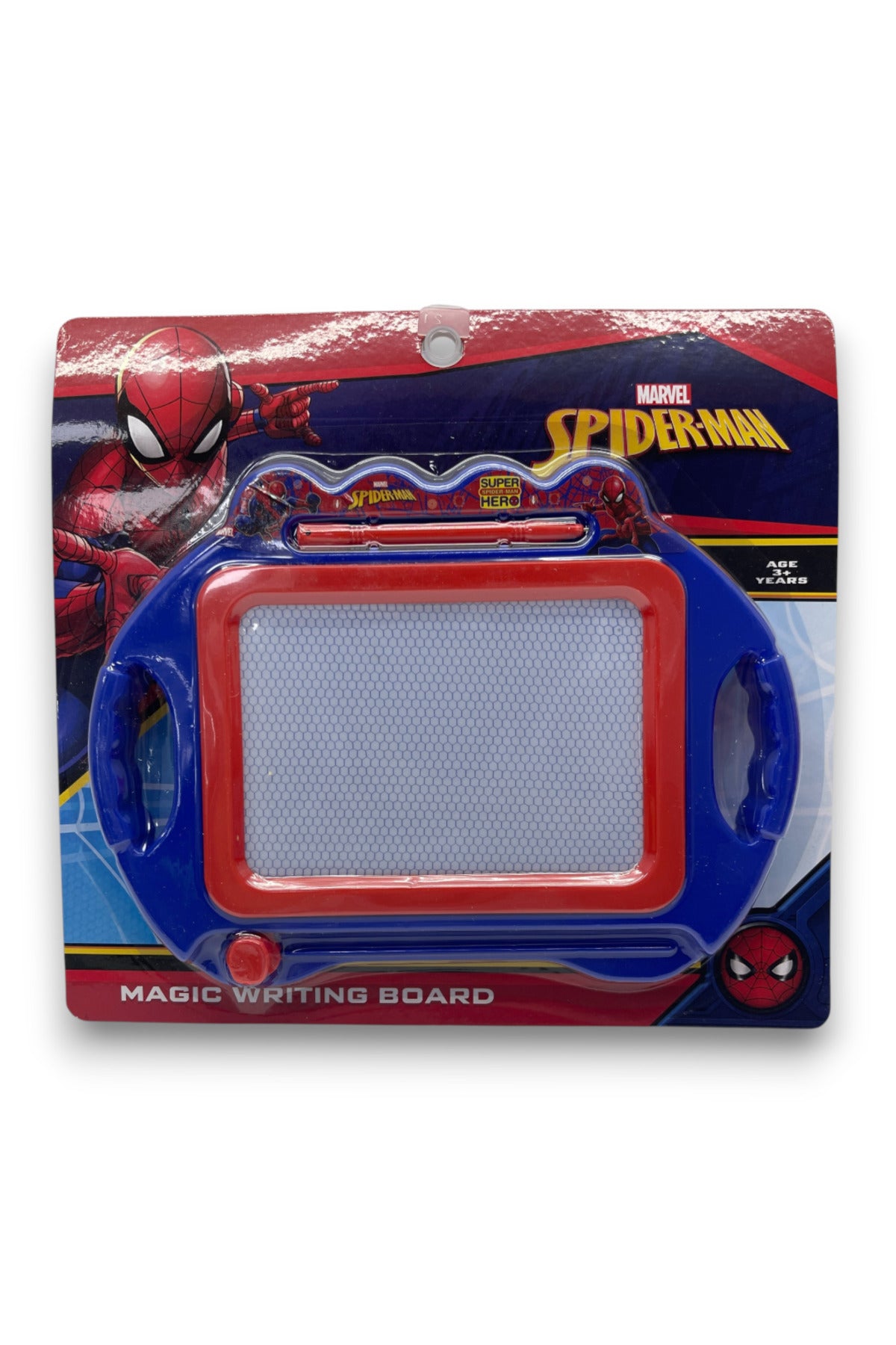 Cocobee 500ml Insulated Stainless Steel Water Bottle – Leakproof, Odour-Free, with Soft Grip Handle – Blue (Ages 3+) + Marvel Spider-Man Magic Writing Board