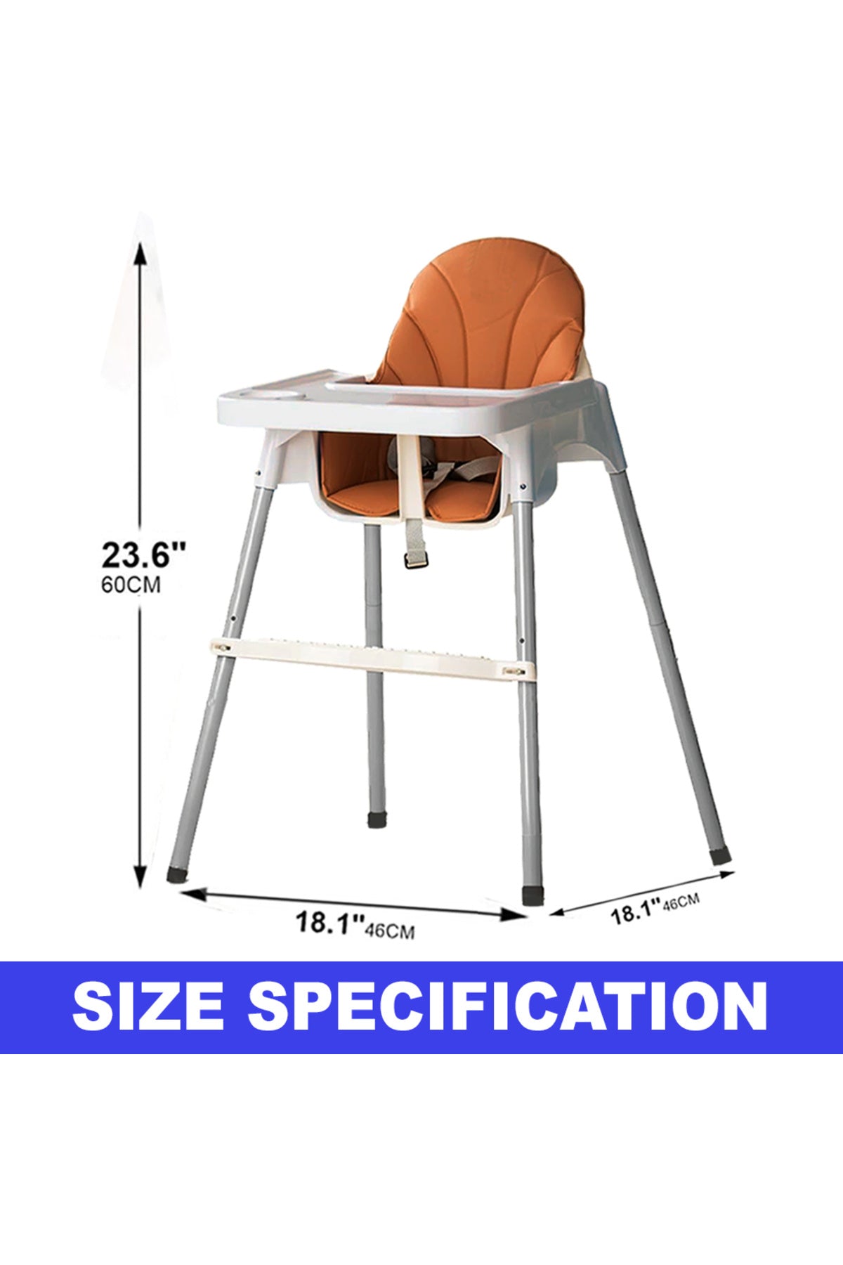 Star Babies - Baby High chair - White Brown