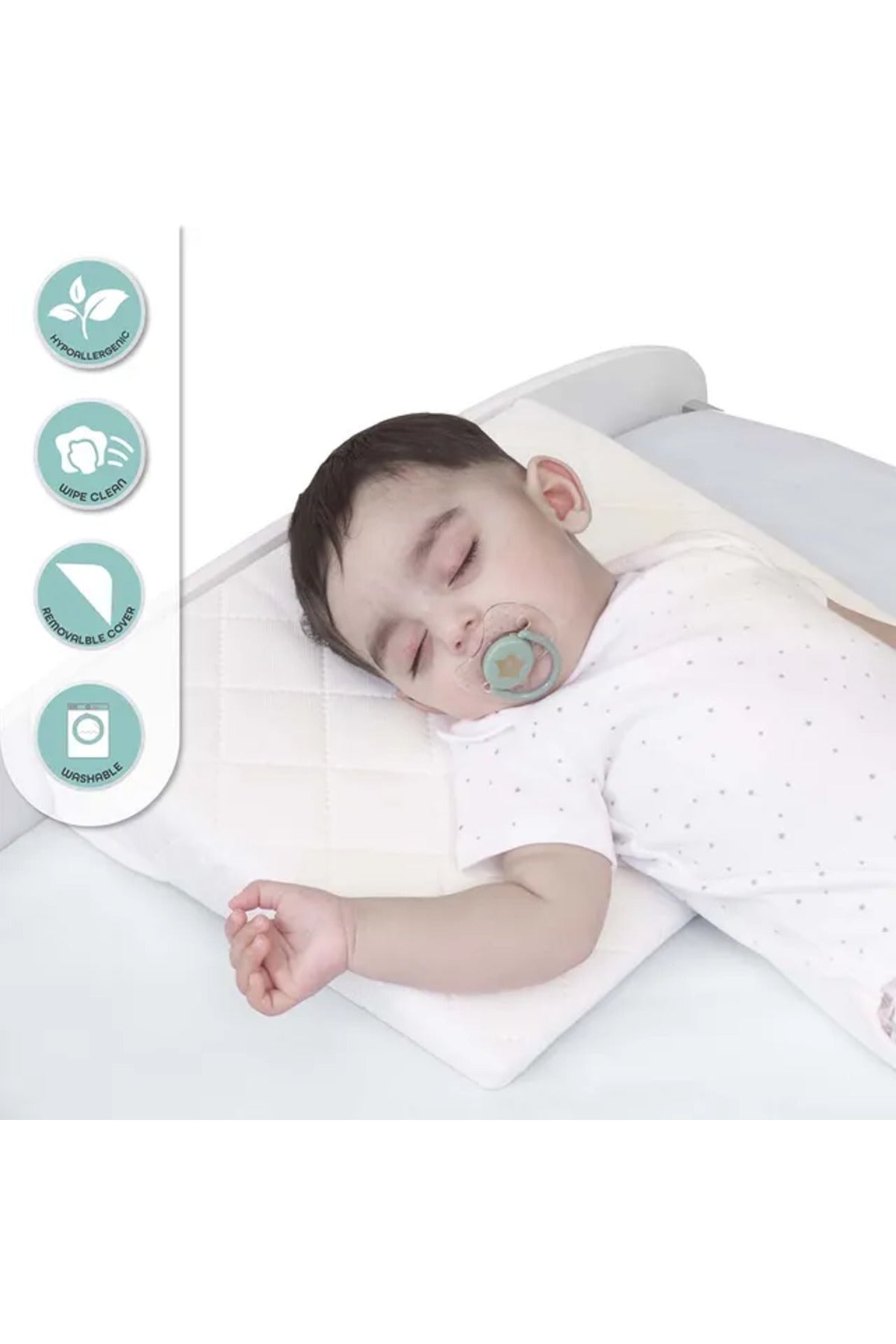 MOON  Universal Crib Wedge - white