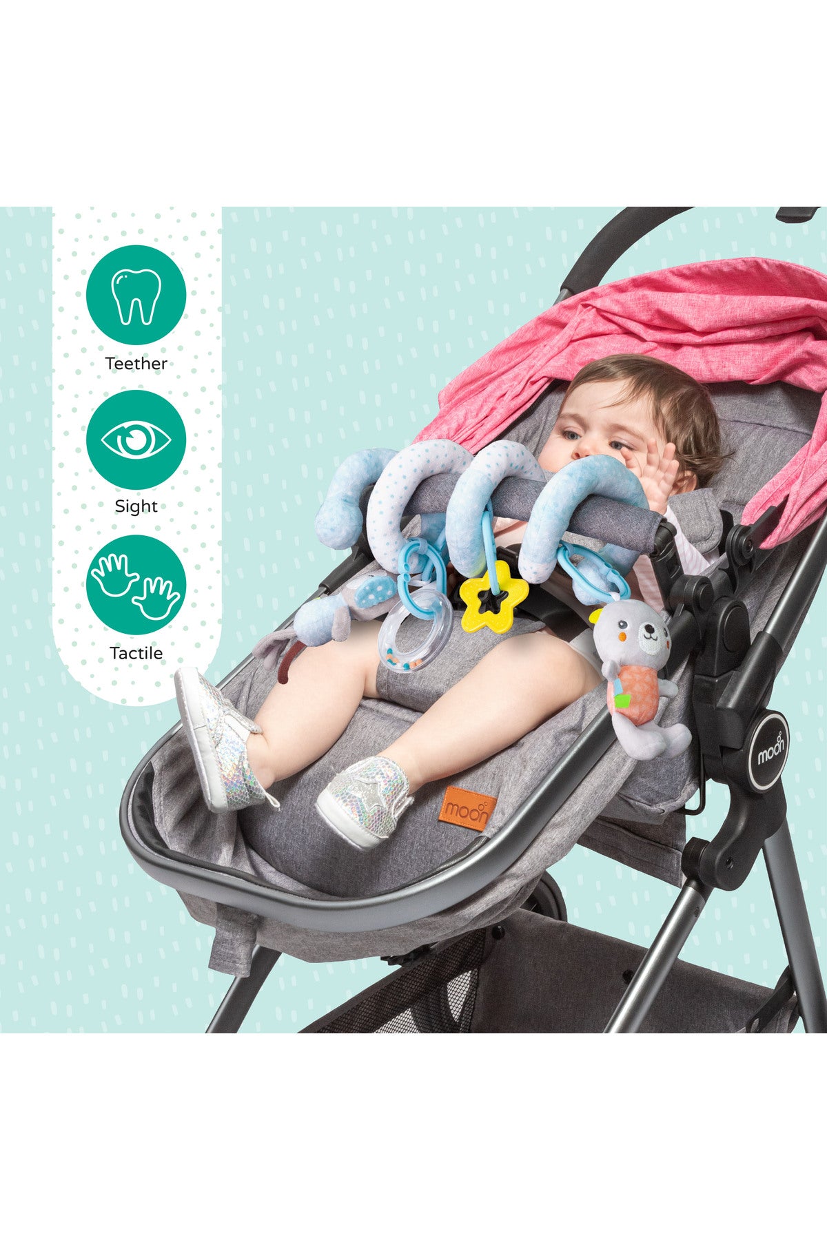 MOON Jungle friends Activity Spiral Toy