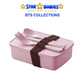 Star Babies - School Backpack With Eco Friendly - BPA Free Lunch Box, Water Bottle 550ml - Pink