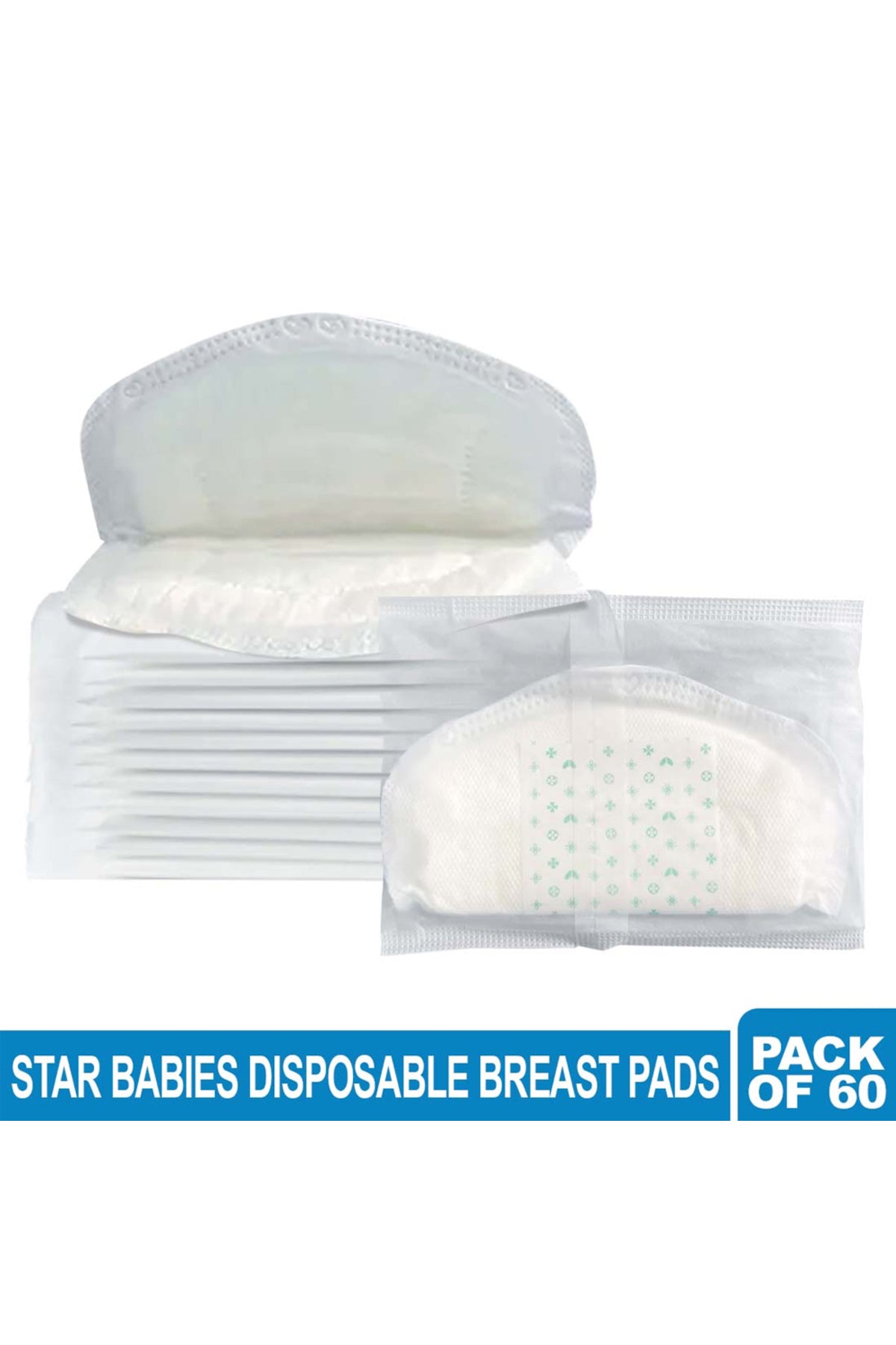 Star Babies Pack of 60 Disposable Breast Pads