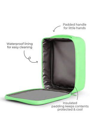 Star Babies - Star Babies Green Jungle Bento Lunch Box with 4 Compartments, BPA Free, Leak-Proof with insulated Lunch Bag