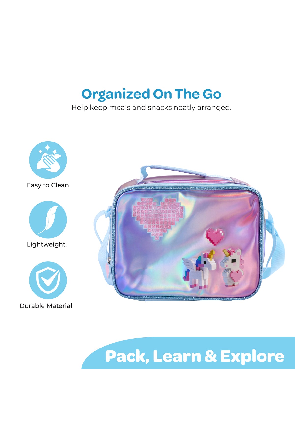 MOON Kids Insulated Lunch Bag – Leakproof Thermal Lunch Box for Boys & Girls | Durable, Lightweight & Easy-Clean | Perfect for School, Daycare & Outdoor Use