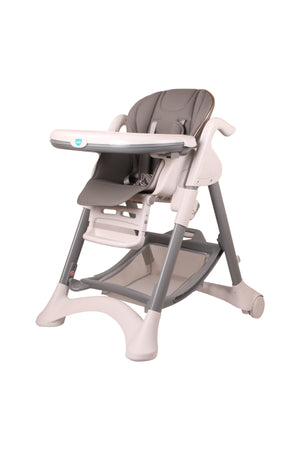 MOON Trestle Foldable Baby Feeding/Dinning Highchair-Grey