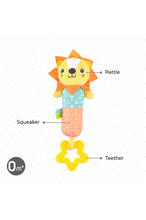 MOON Jungle friends Soft Rattle toy ( Lion)