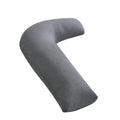 MOON Organic L Shaped Maternity Pillow-Grey