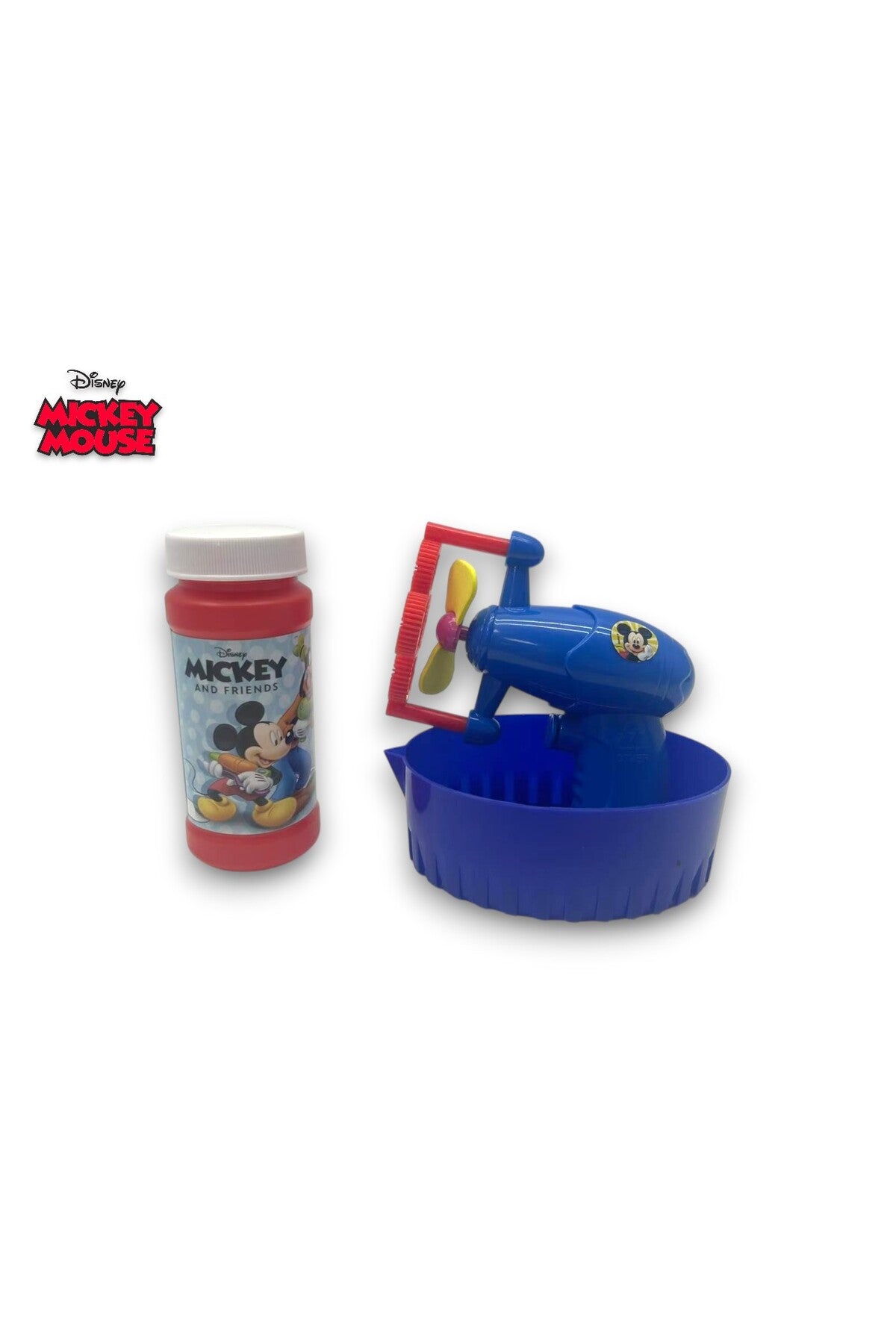 Disney Mickey Mouse Bubble Gun Toy – Automatic Bubble Blower with Bubble Solution & Tray – Kids’ Outdoor Fun Toy-Multicolor
