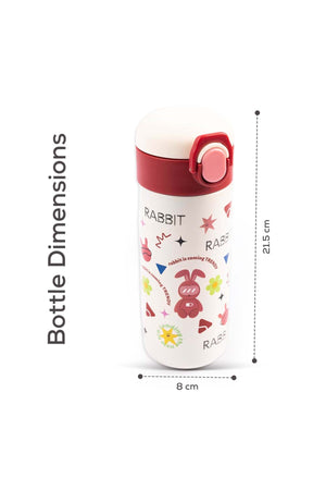 Cocobee Insulated Stainless Steel Water Bottle – Leakproof, Odour-Free, 500Ml, Soft Grip Handle – Red (3 Years+)