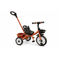 StarMarz Kids Tricycle with Push Handle | Toddler Ride-On Bike with Safety Seat, Backrest & Storage Basket | Baby Trike for Boys & Girls (1–4 Years) - Brown