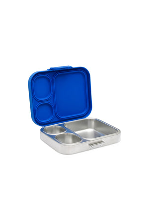 Bamboo Bark Stainless Steel Leak-Proof Bento Lunch Box for Kids, Girls & Boys – Multi-Compartment BPA-Free Lunch Box with PP Base, Sports Print, Perfect for School, Work & Travel