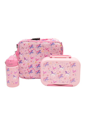 MOON Marmita Kids Lunch Box Set with Insulated Bottle & Bag – Leakproof, BPA-Free, Microwave & Dishwasher Safe -Unicorn