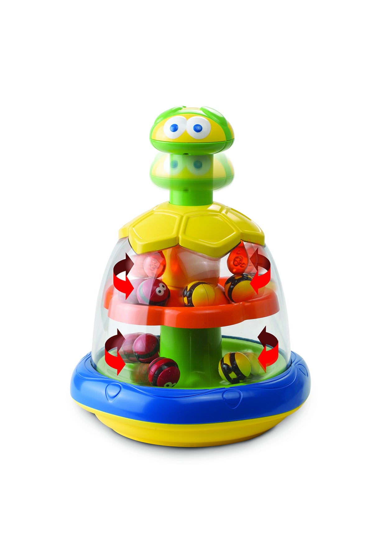 Little Learner SPINNING BEES Interactive Toy for Babies and Toddlers | Press-n-Spin Top with Colorful Bees | Motor Skills Development