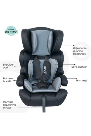 MOON Tolo - Car seat (Group 1,2,3)-Grey