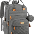 MOON KaryMe - Diaper Back Packwith pacifier case- Dark Grey