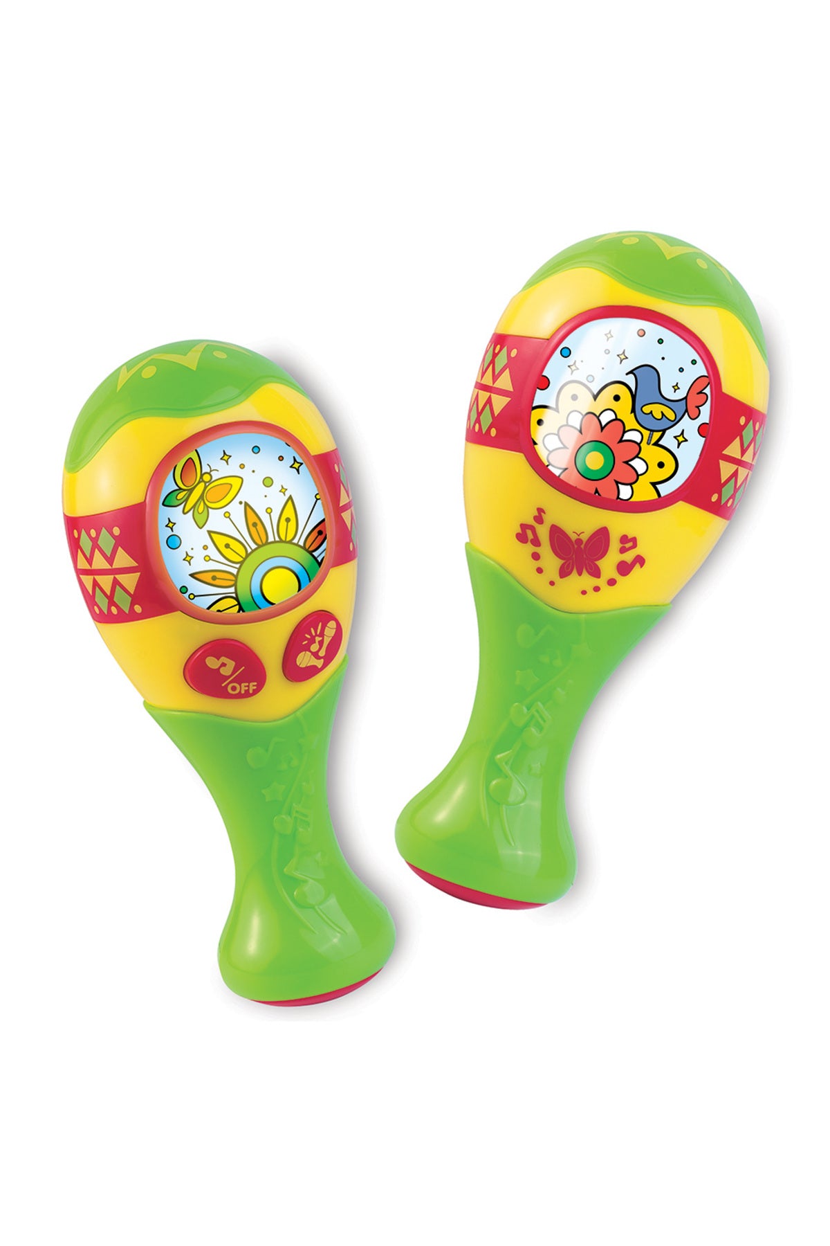 Little Learner My First Maracas - Interactive Musical Toy for Toddlers | Shake and Move with Flashing Lights & Melodies - Perfect for Small Hands