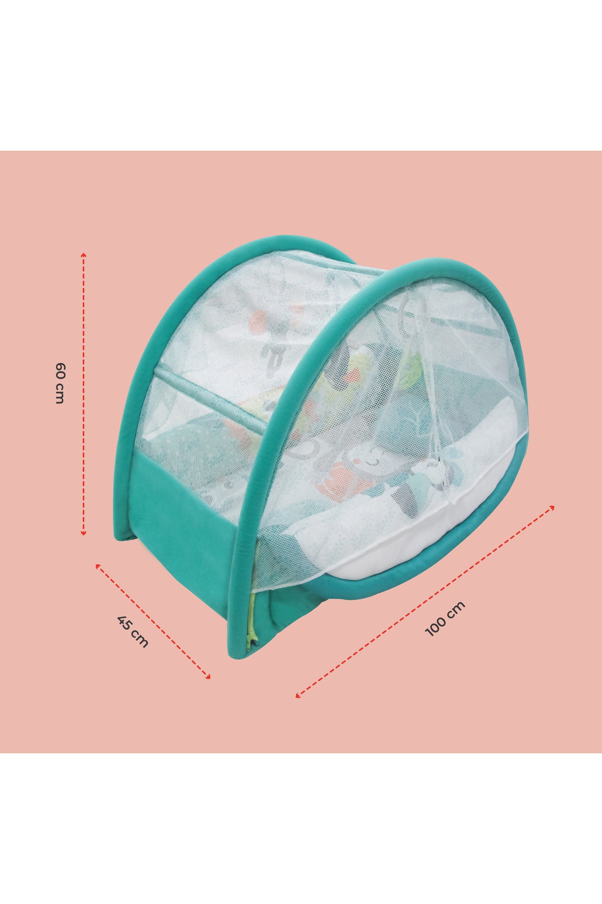 MOON Sit Feed Nap and Play Activity Floor Mat for Babies 0m+ - Blue