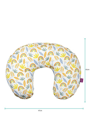 MOON Portable Nursing Breast Feeding Baby Support Pillow Cushion  With Washable Zippered Cover-Rainbow