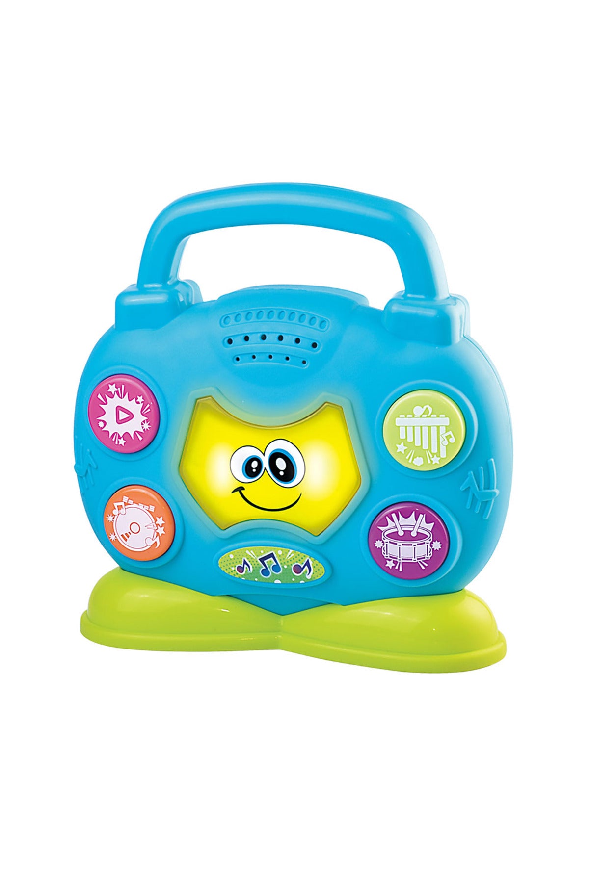 Little Learners My First Music Pod - Carry-Along Music Player with 3 Instrument Tones, LED Lights Sync to Music, 12M+