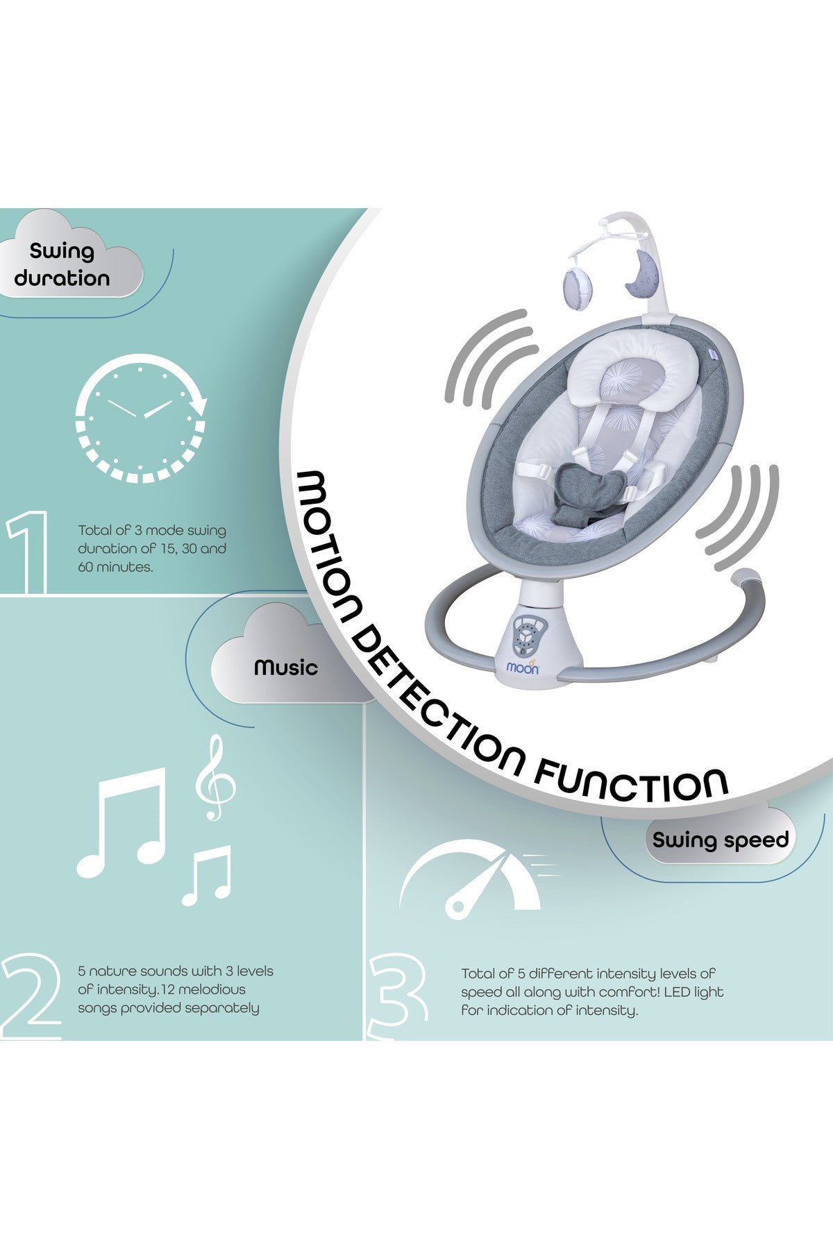 MOON Swing grey