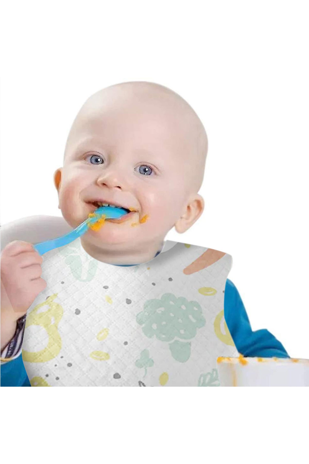 Star Babies - Disposable Bibs -150pcs - Fruits Print