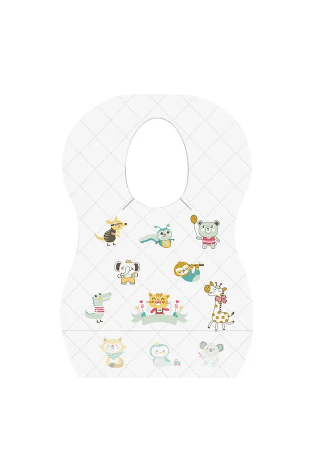 Star Babies Animal Print Disposable Bibs - 30 Pieces