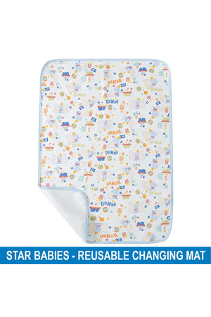 Star Babies Reusable changing mat Dumbo -Light Blue