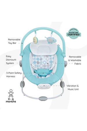 MOON Hopper Baby Bouncer  - Blue