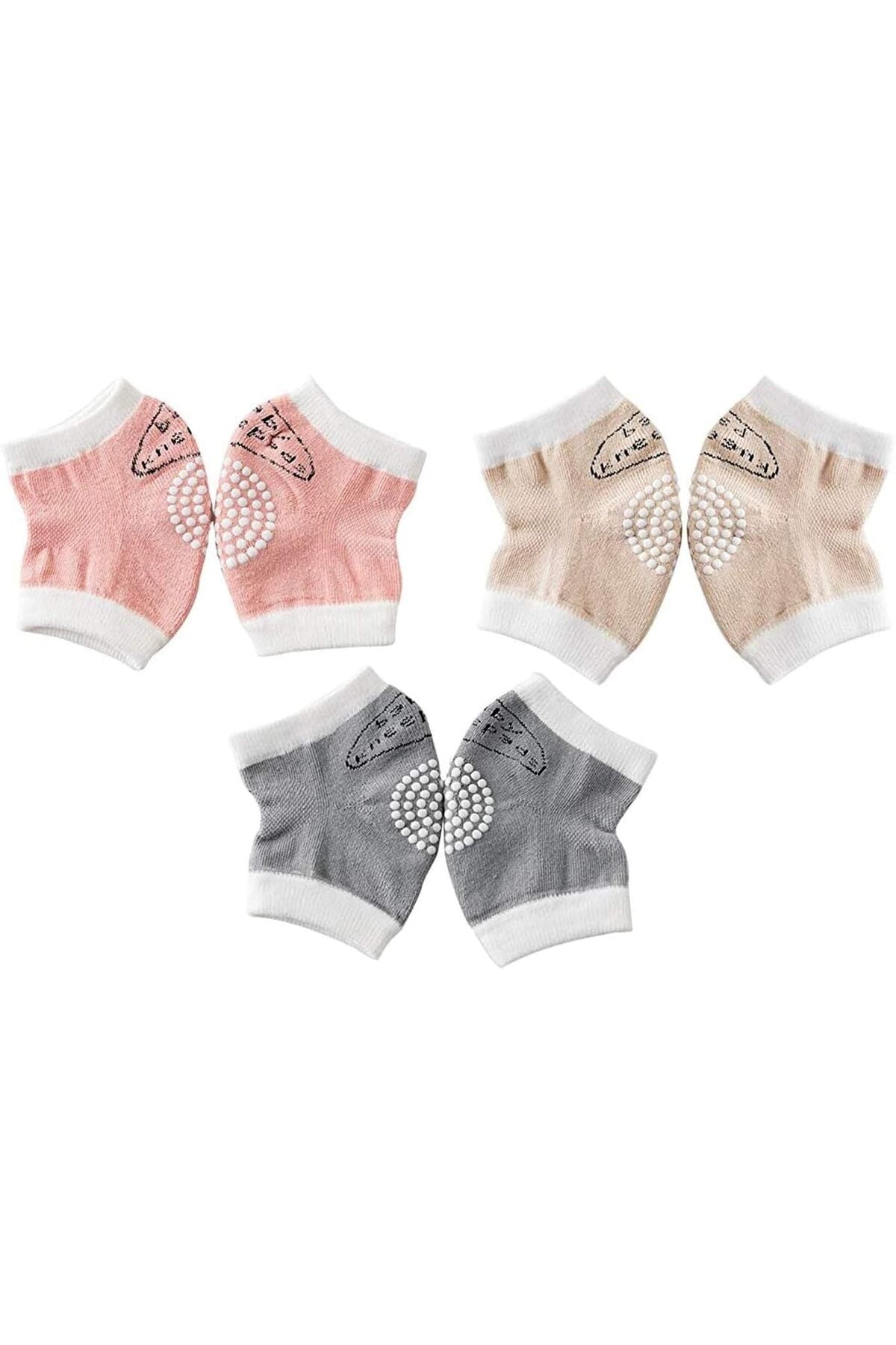 Star Babies Anti Slip Crawling Kneepads Multicolor - Pack of 3