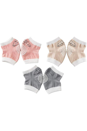 Star Babies Anti Slip Crawling Kneepads Multicolor - Pack of 3