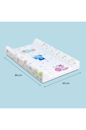 MOON Changing Mat-80 x 50 x 10cm, Baby Elephants with Balloons