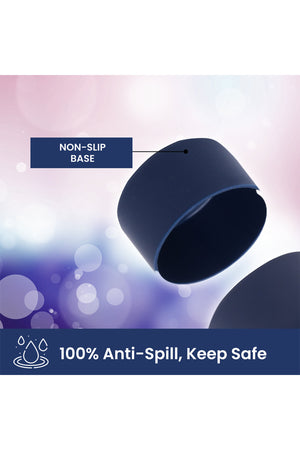 Bamboo Bark 750 ML Insulated Water Bottle with Sipper Lid – Stainless Steel Double Wall Vacuum Flask for Hot & Cold Water Leak-Proof, Reusable Sports Thermos Bottle - (Deep Navy)