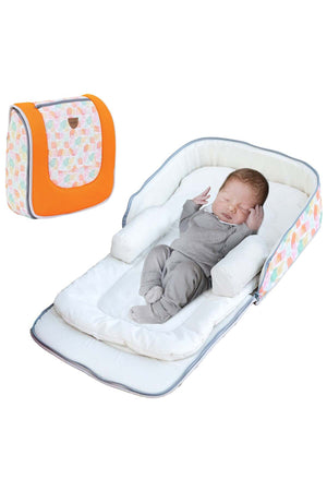 MOON Travalo - Travel Baby Bed & Backpack-Orange