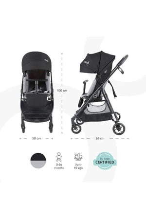 MOON Revo 360 stroller,Black