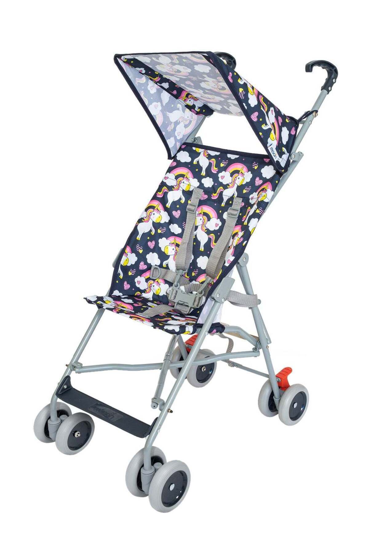 MOON - Jet Ultra Light Weight Fold Buggy Stroller Buggy - Printed Unicorn