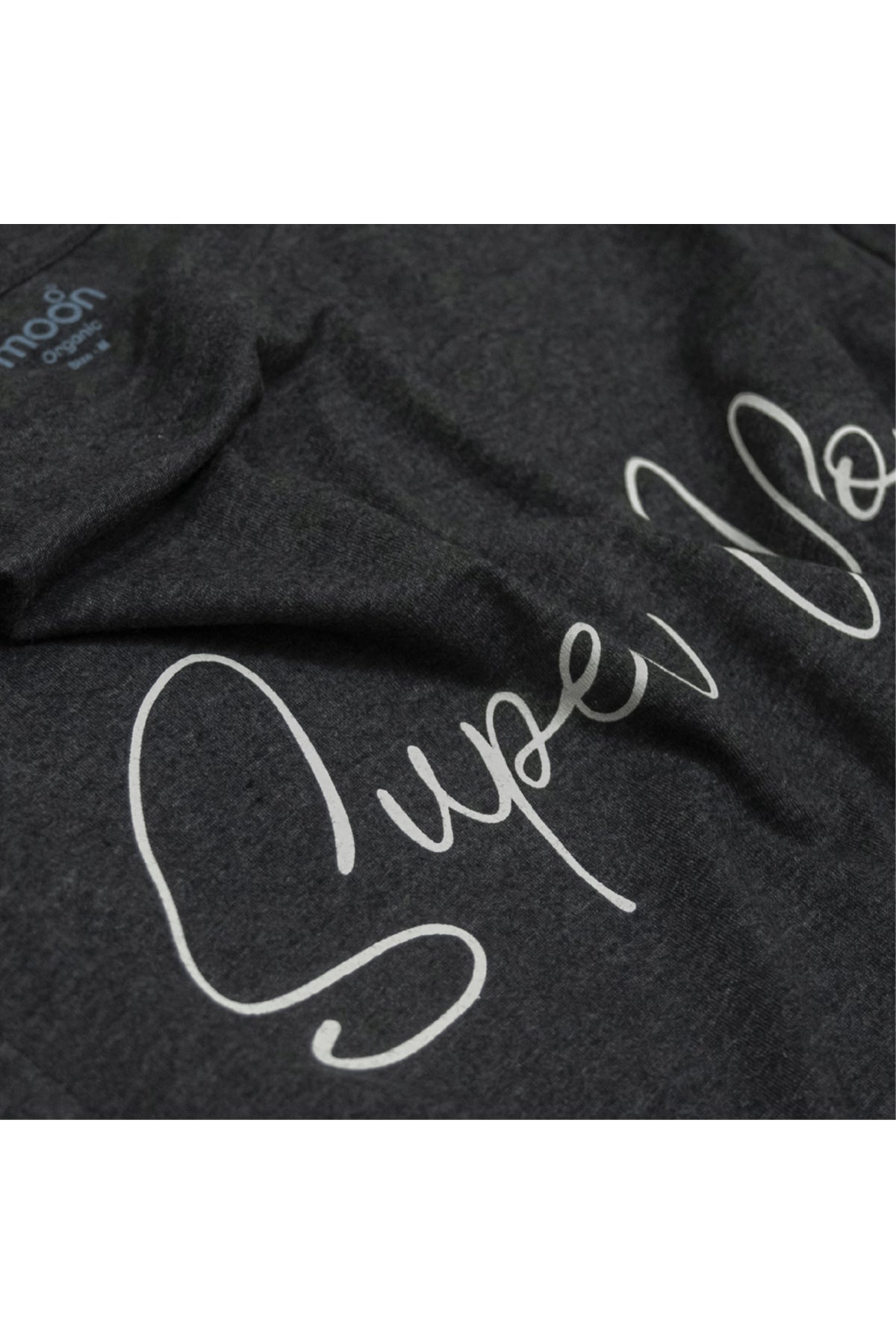 MOON Organic Dual Sided Zippered feeding T-Shirts for Moms ,Easy and Rapid Breastfeeding- Dark Grey