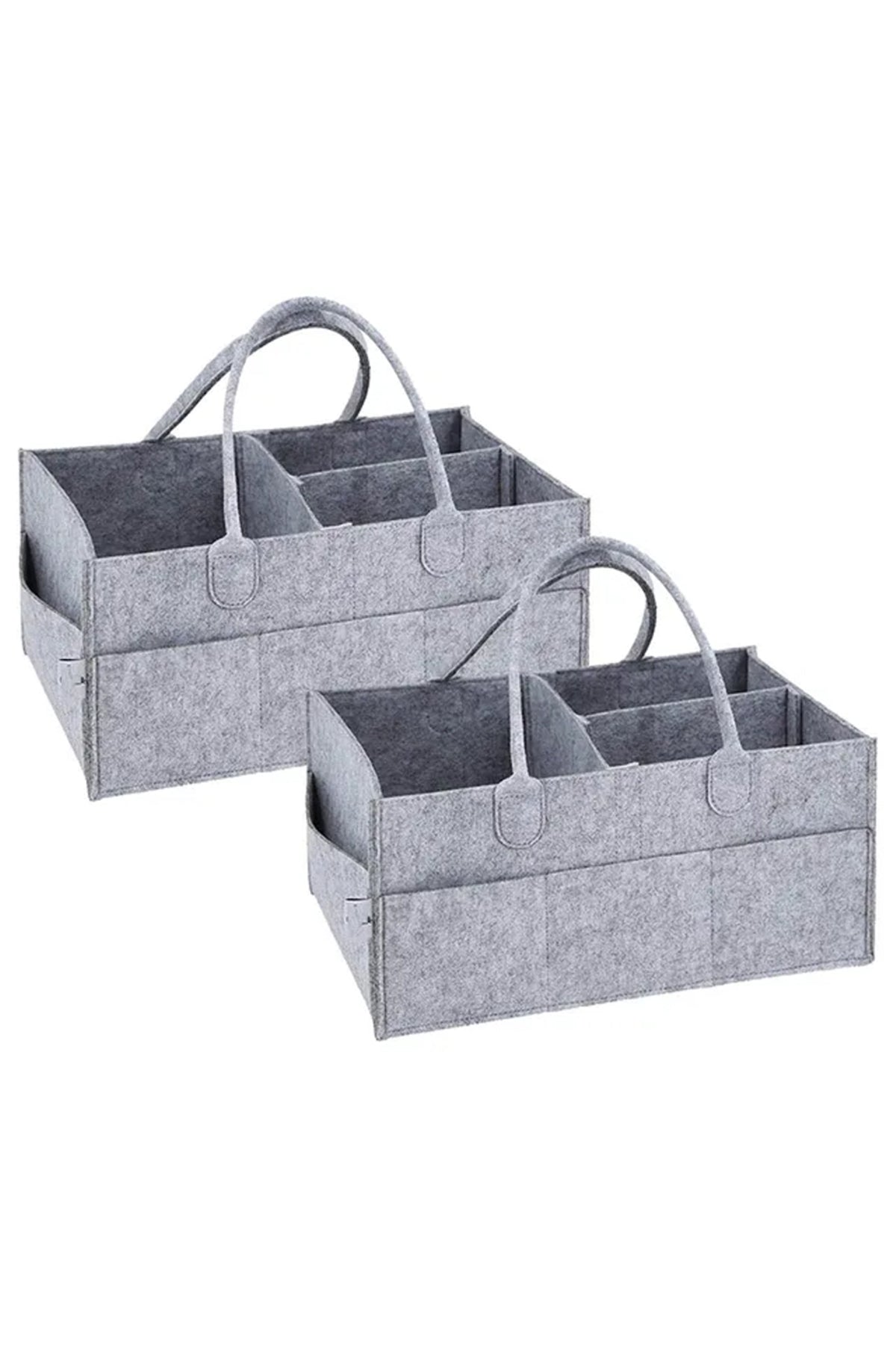 Star Babies - Diaper Caddy Organizer Pack Of 2 - Grey