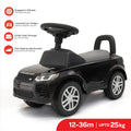 MOON  Licenesed Land Rover Ride -On Sports Car for Kids 12–36 Months – Push Car, Foot-to-Floor Ride On-Black