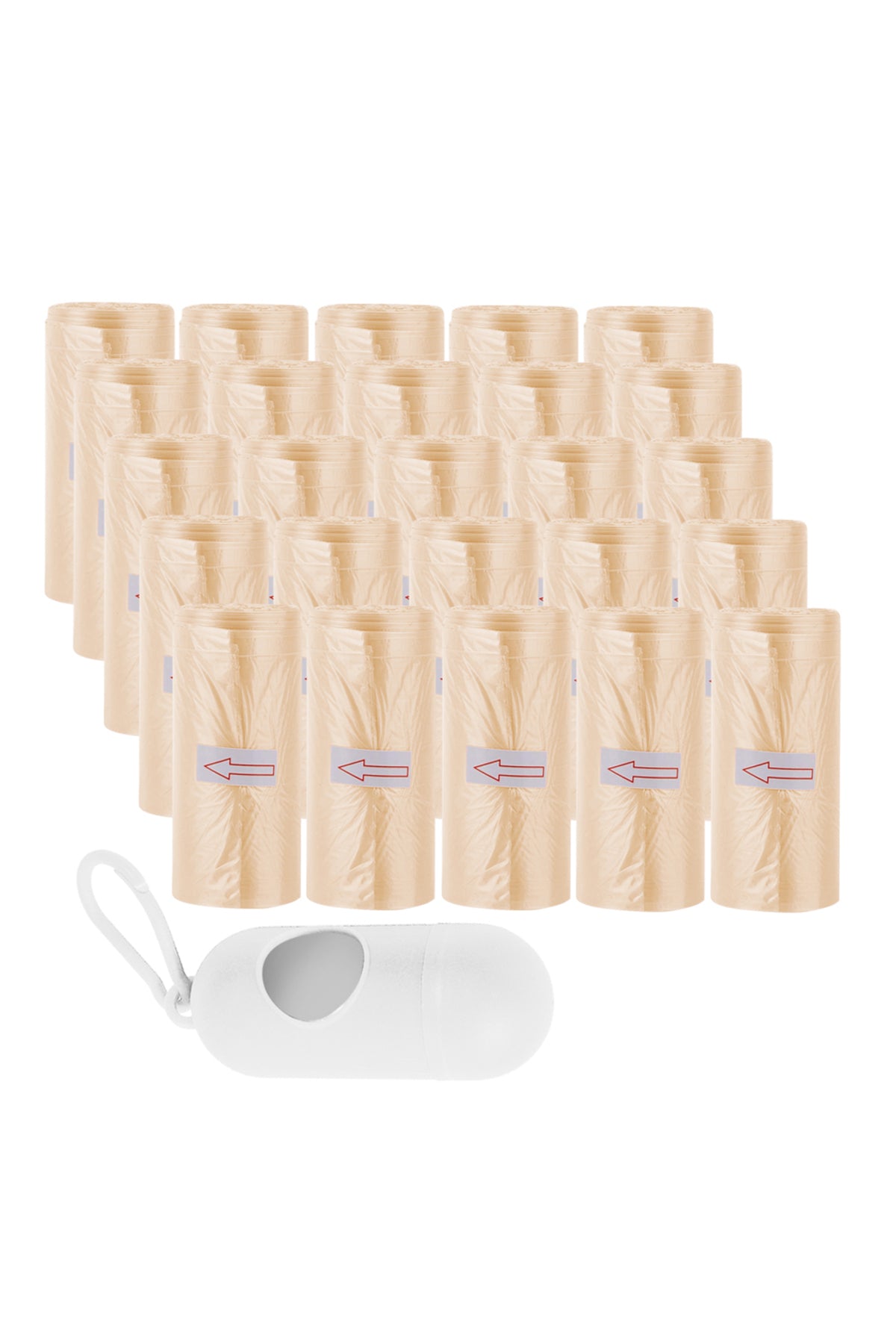 Star Babies - Scented Nappy Bag 375pcs with Dispenser - Ivory