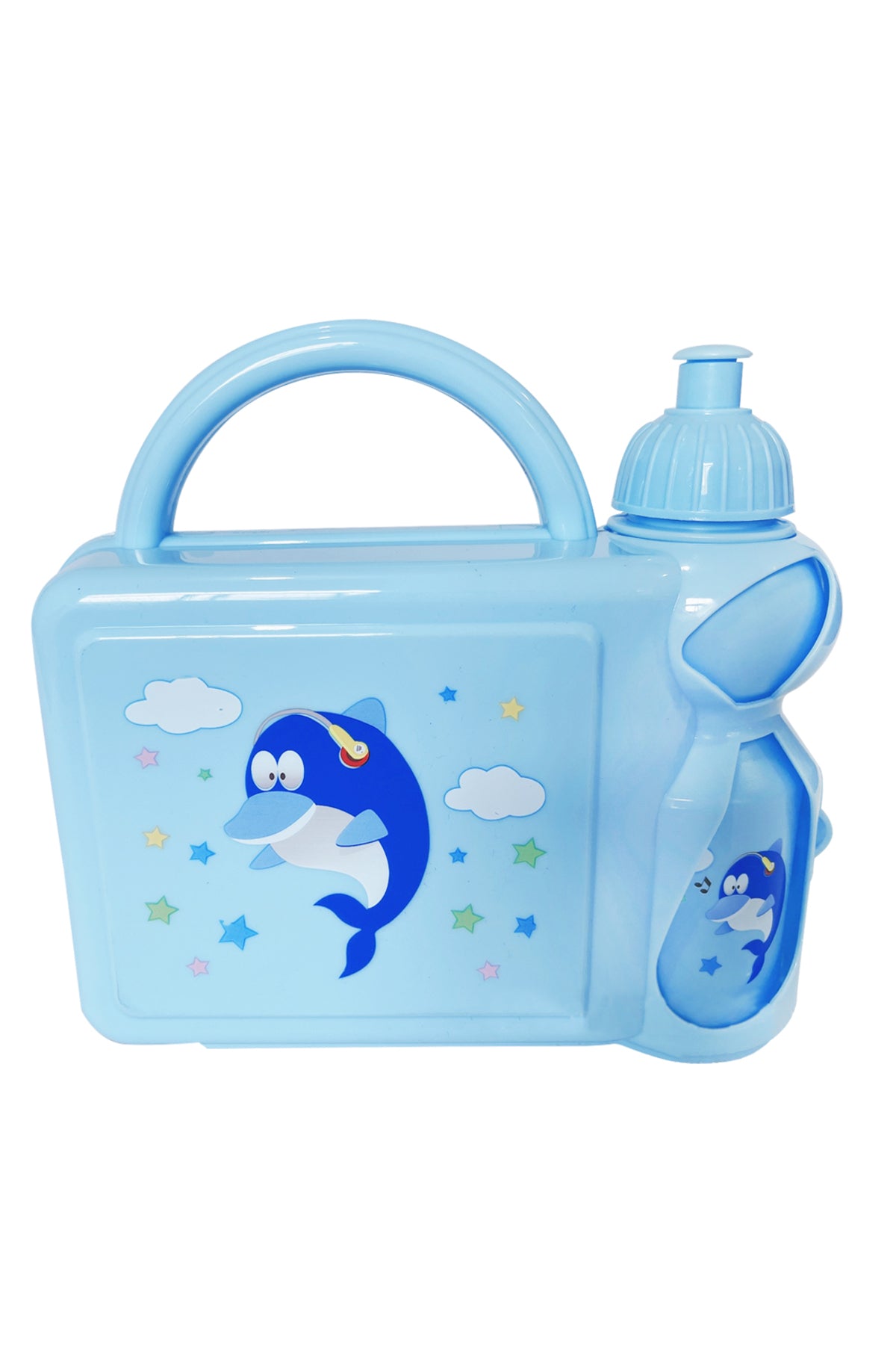 Star Babies - Kids Lunch Box w/ Water Bottle - Light Blue